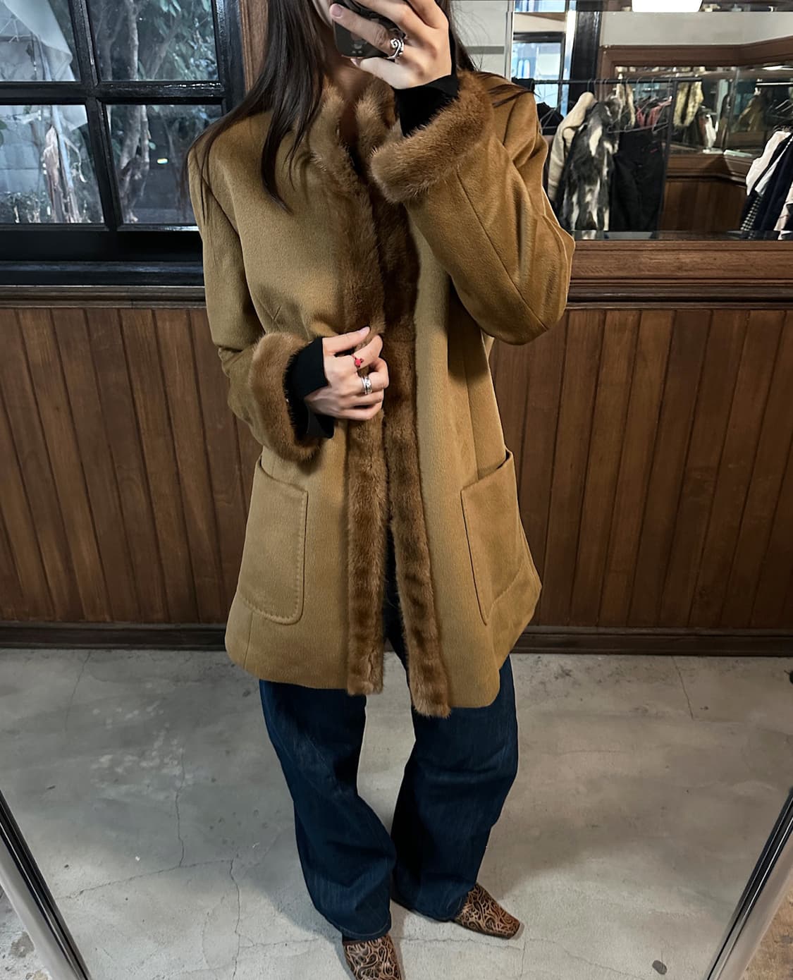 POLA AMIAN angora fur coat 상품이미지4