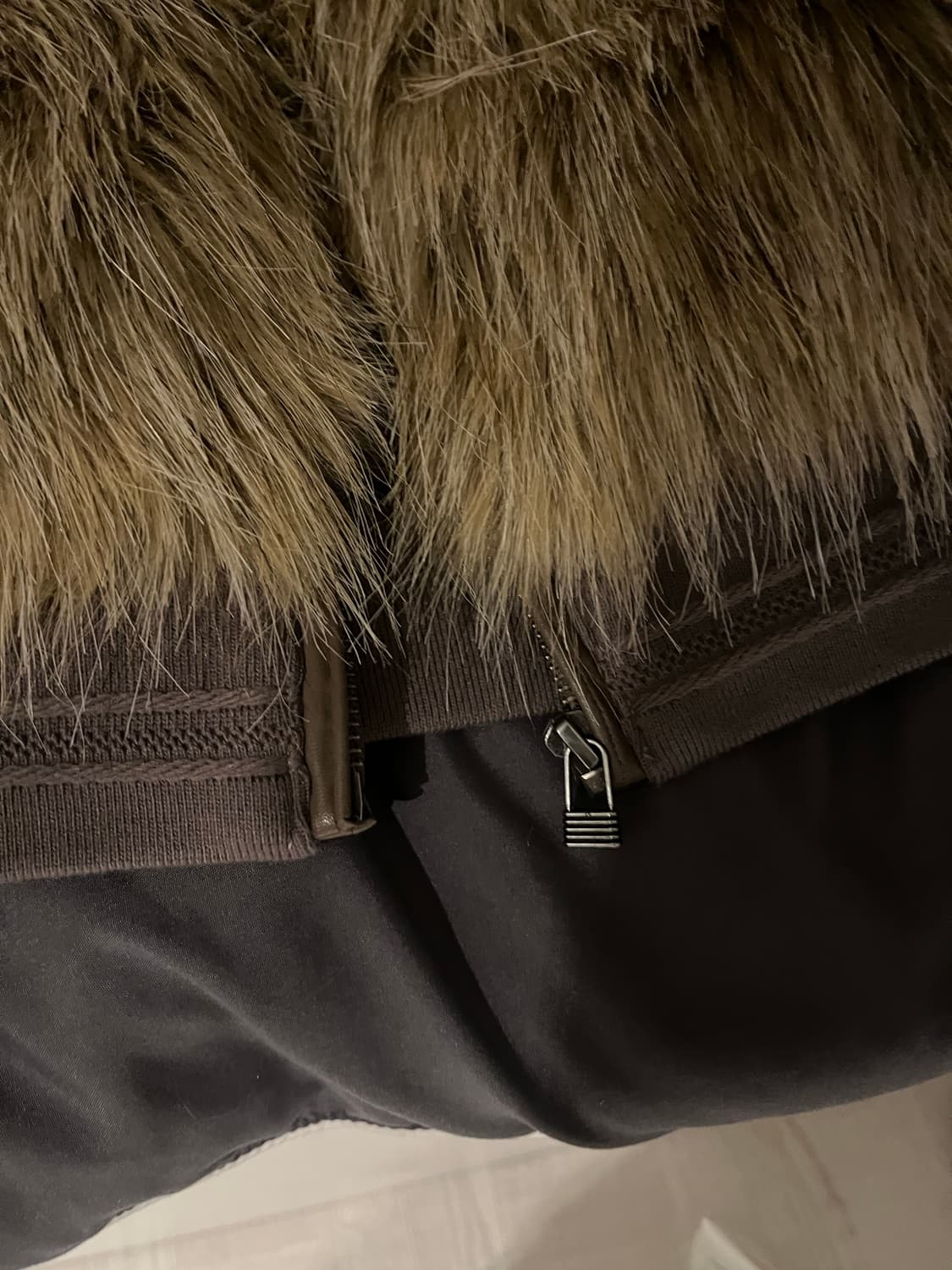 웰빙 익스프레스 퍼자켓 카멜 s 새상품 상품이미지4