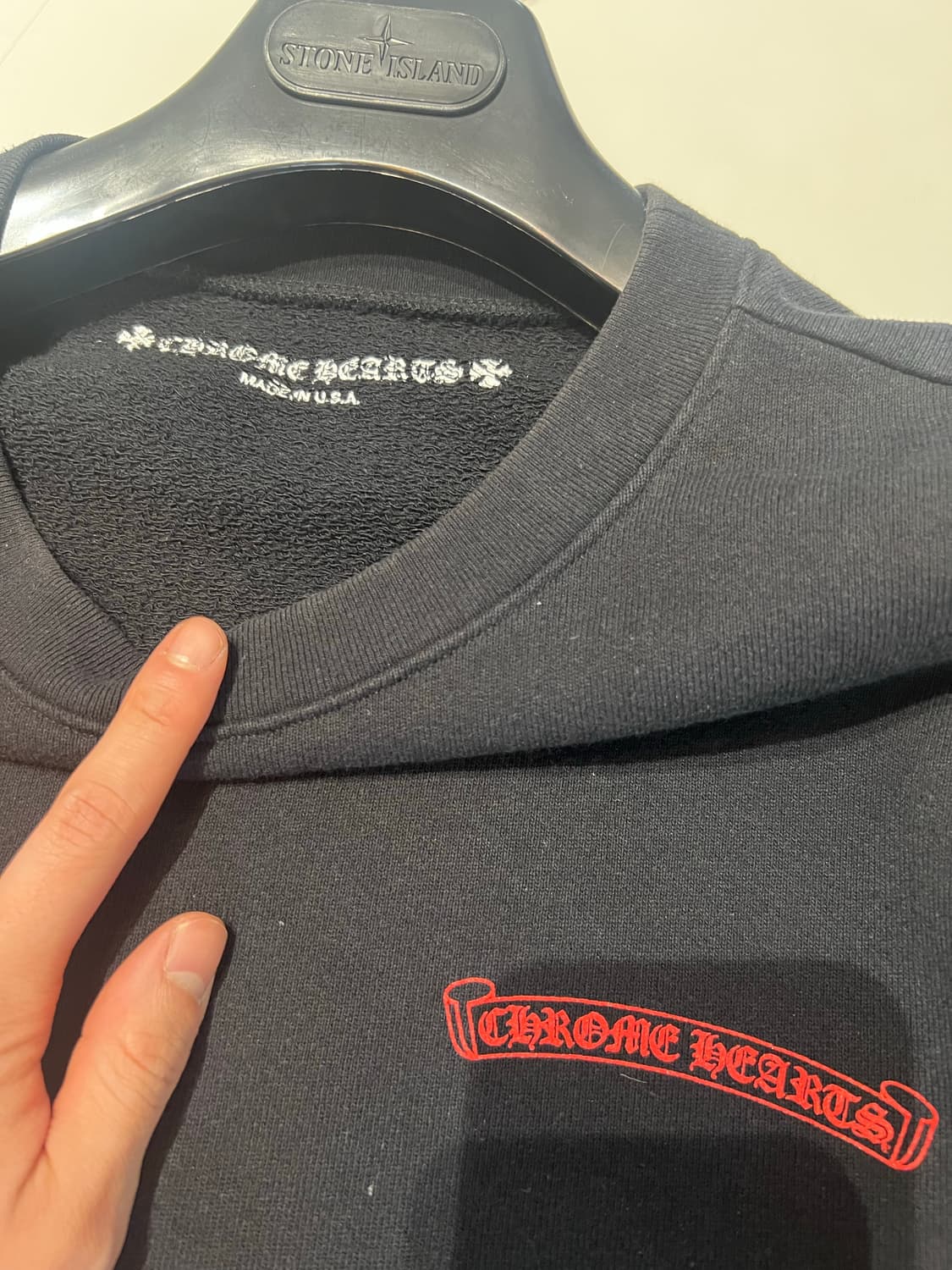 크롬하츠 매티보이 스웻 블랙 xl 상품이미지3