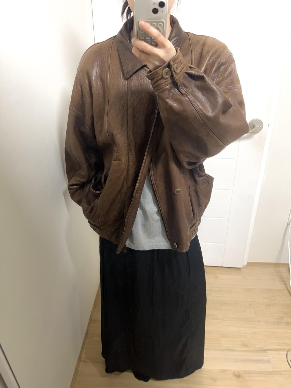 빈티지 레더자켓 상품이미지1