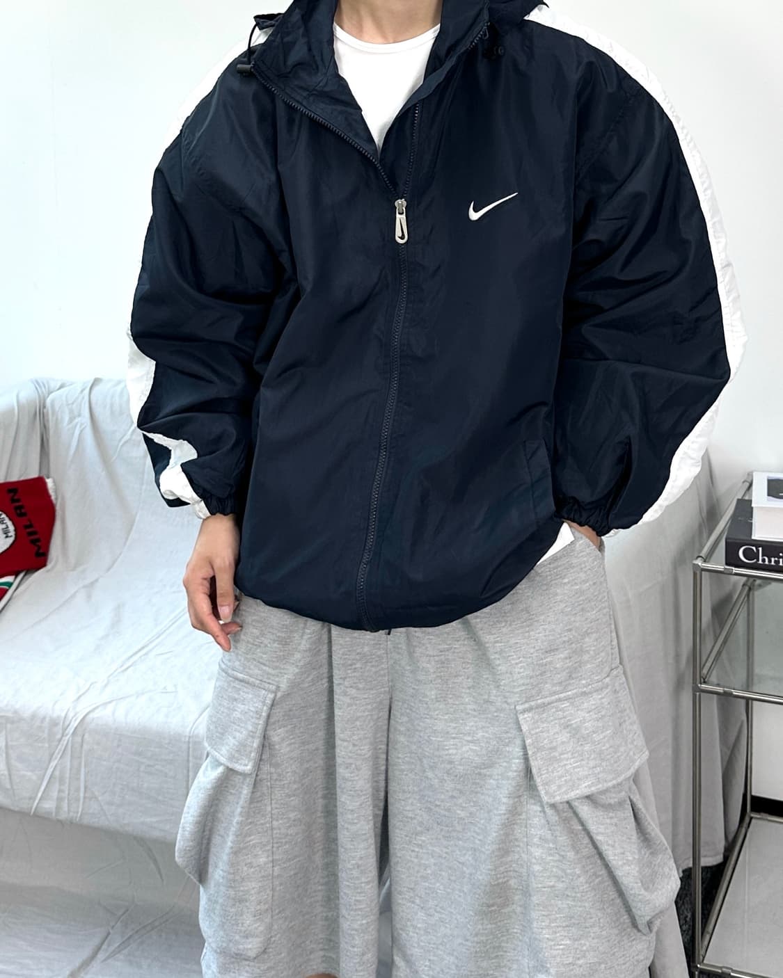 나이키 90s 사이드라인 바람막이 상품이미지2