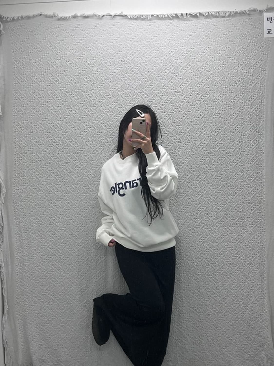 랭글러 캐주얼 카벨로고 프린팅 맨투맨 S C07123 상품이미지2