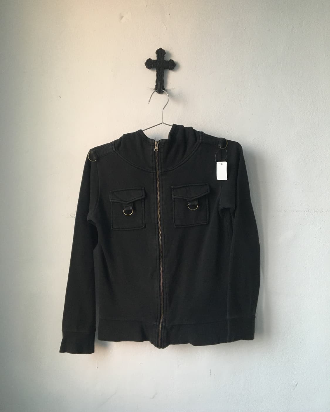 Pocket point high neck hood zip up 상품이미지2