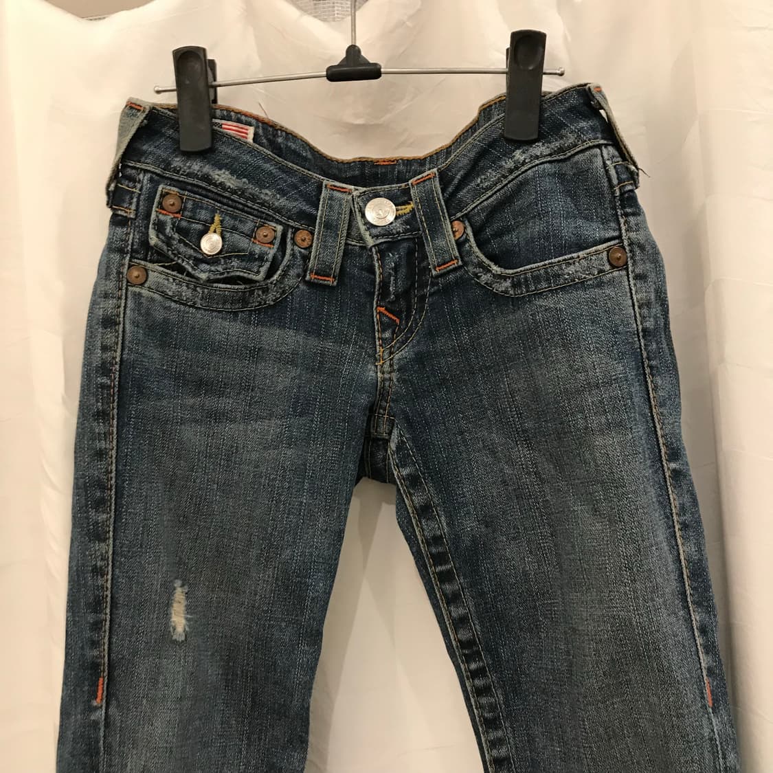 True Religion 트루릴리전 로우 데미지 데님 상품이미지2