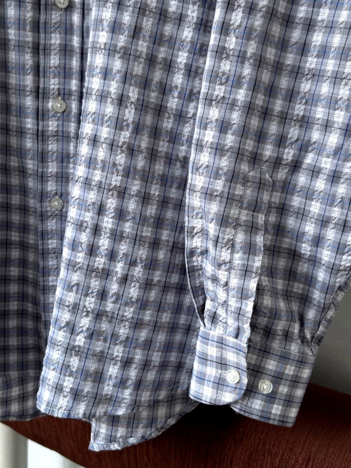 Volume fabric check design shirt 상품이미지6