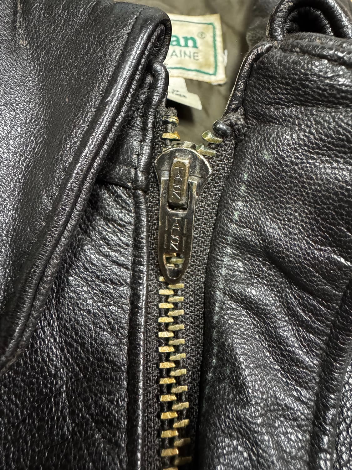 USA made)엘엘빈(llbean) A-2 레더자켓 46 상품이미지4