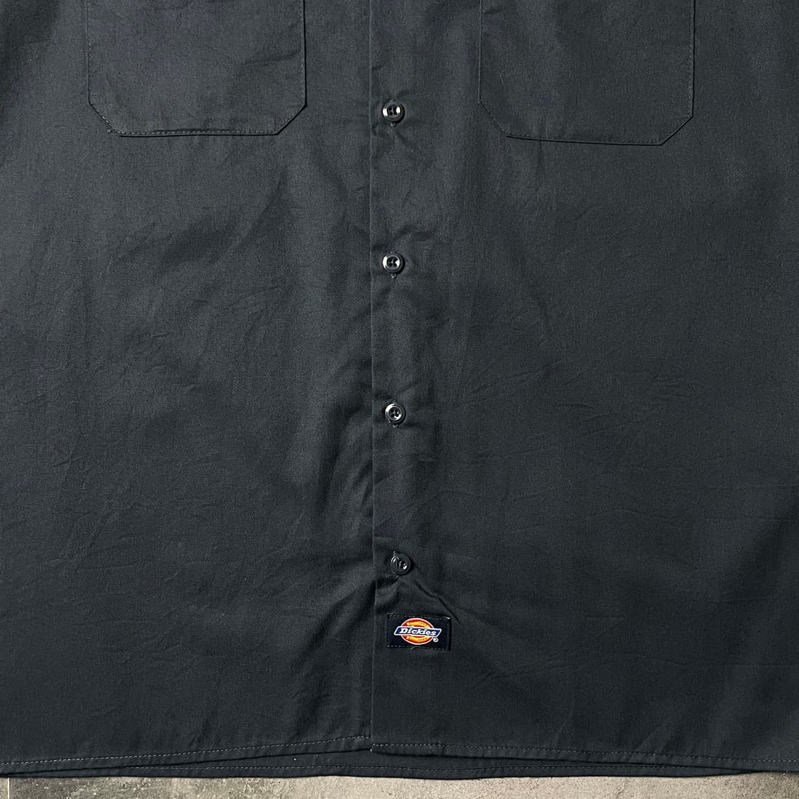 DICKIES 디키즈 빈티지 네이비 반팔 워크 셔츠 A00928 상품이미지4