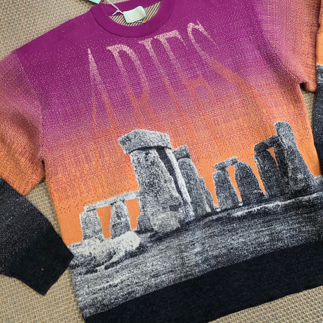 Aries 스톤헨지 석양 최상급 니트 스웨터
 상품이미지4