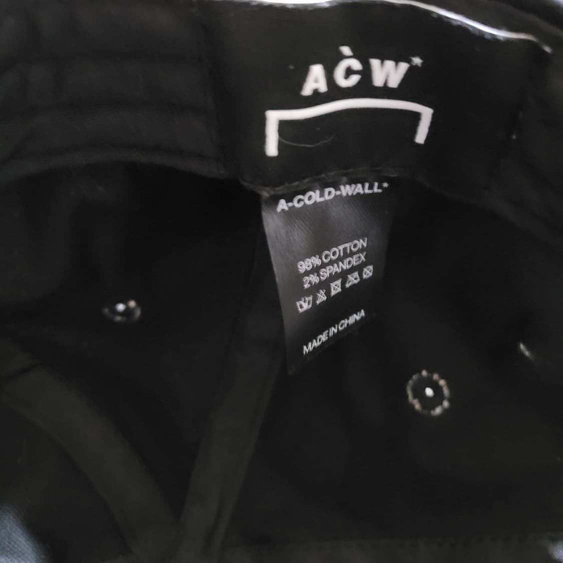 A-COLD-WALL* ACW 어콜드월 블랙 면 모직 모던 볼캡 M 사이 상품이미지6