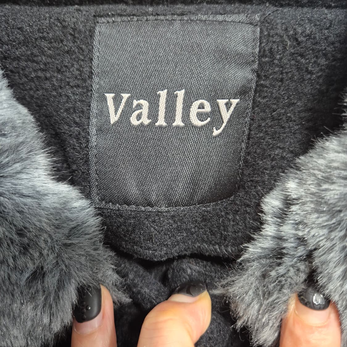 Valley 퍼 칼라 망토 상품이미지4