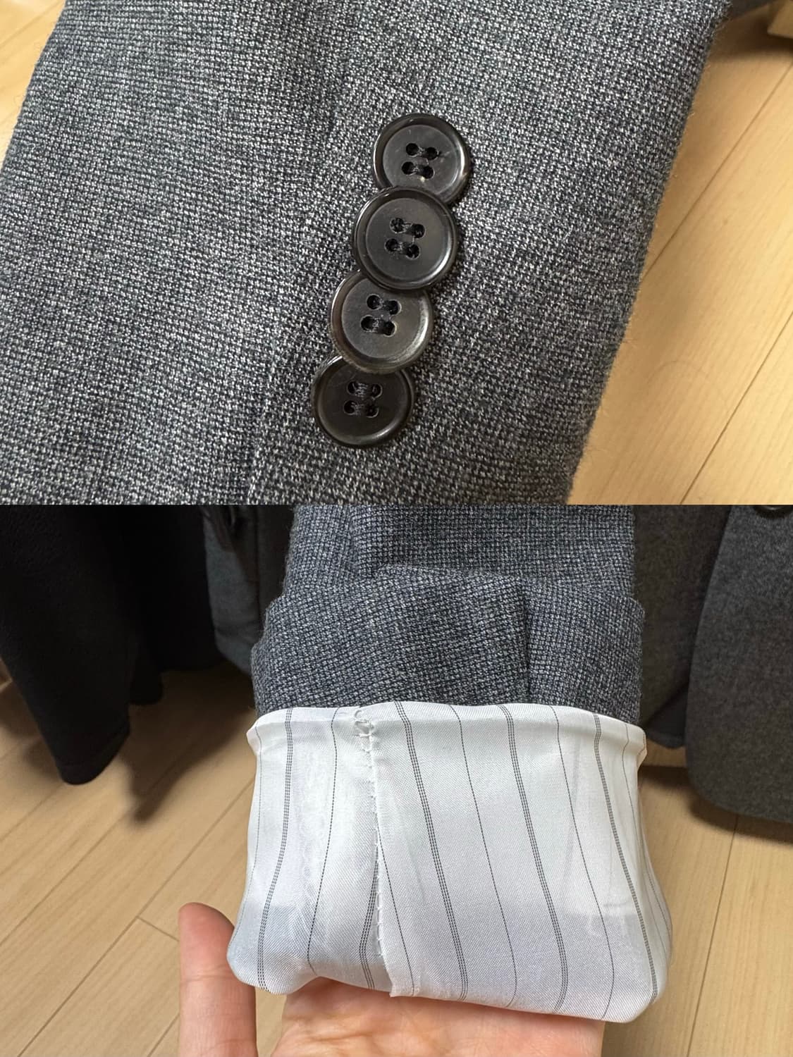 솔리드옴므 우영미 블레이저 자켓 차콜 상품이미지10