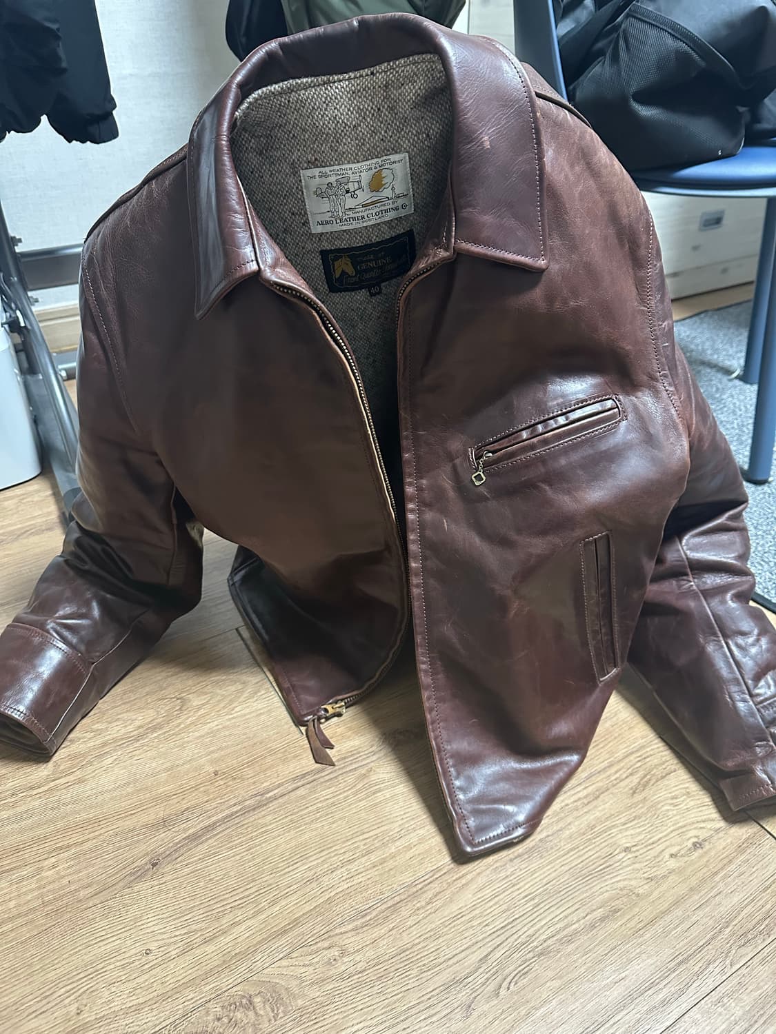 에어로 레더 1950s 하프벨트 상품이미지4