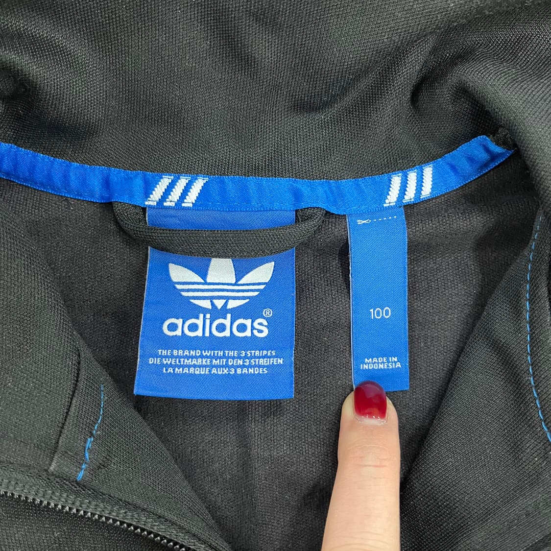 [100] 아디다스 유로파 트랙탑 블랙 져지 집업 자켓 0102M1 상품이미지2