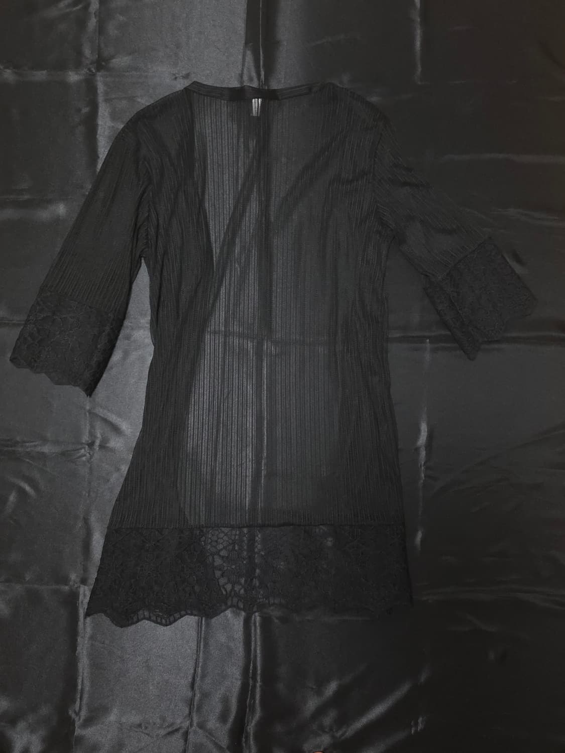 롱 시스루 로브 가디건 상품이미지2