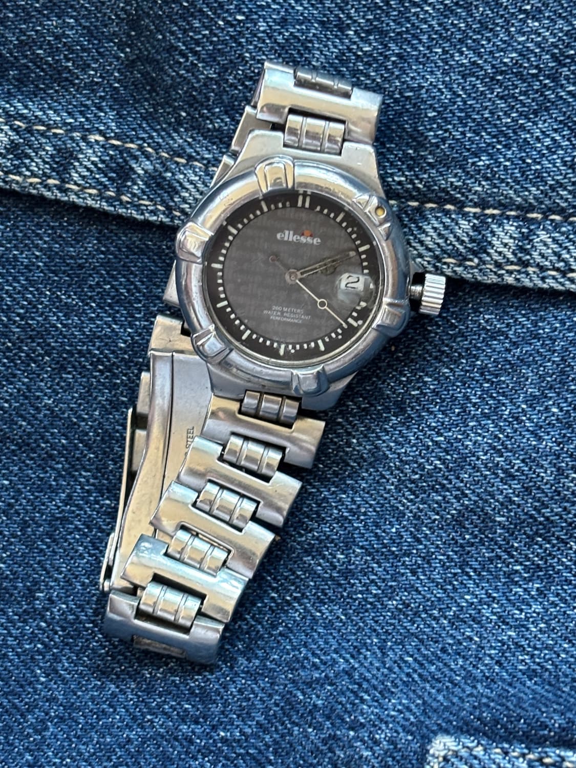 vintage ellesse metal watch 엘리쎄 상품이미지6