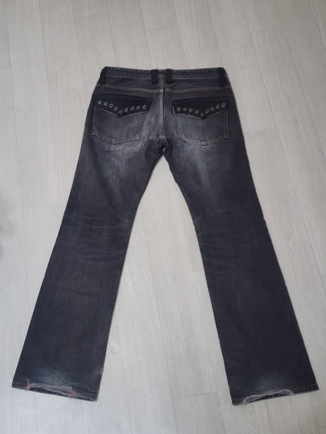 y2k pink distressed stud grey jeans 상품이미지3