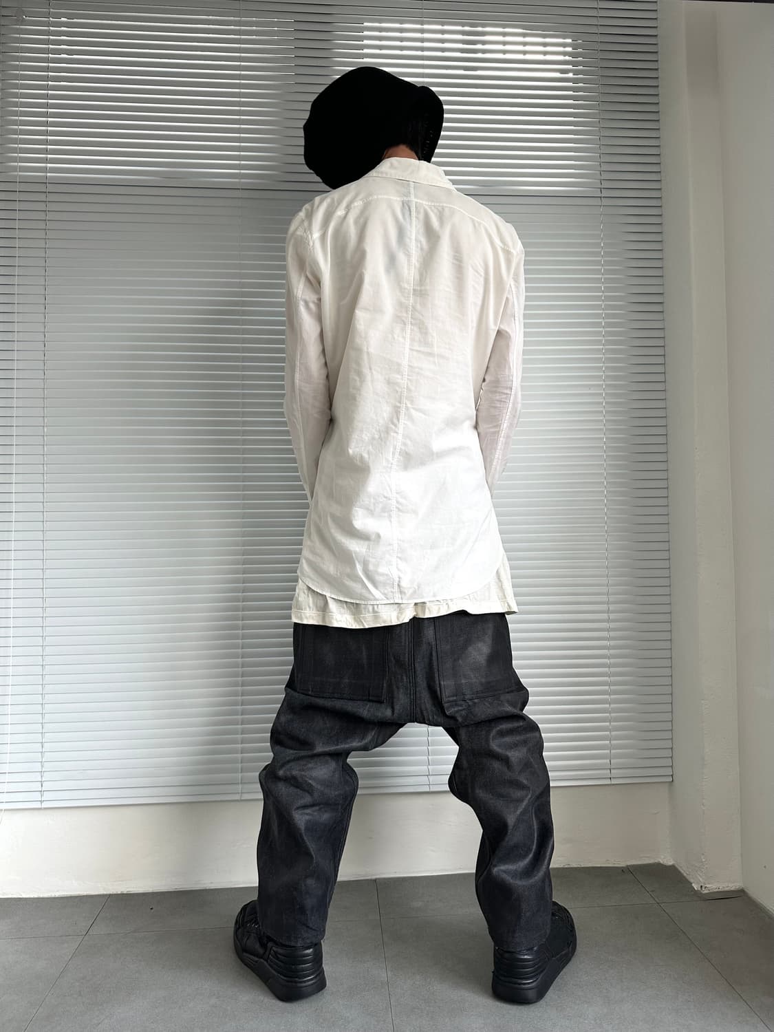 어태치먼트 셔링 셔츠 자켓 상품이미지2