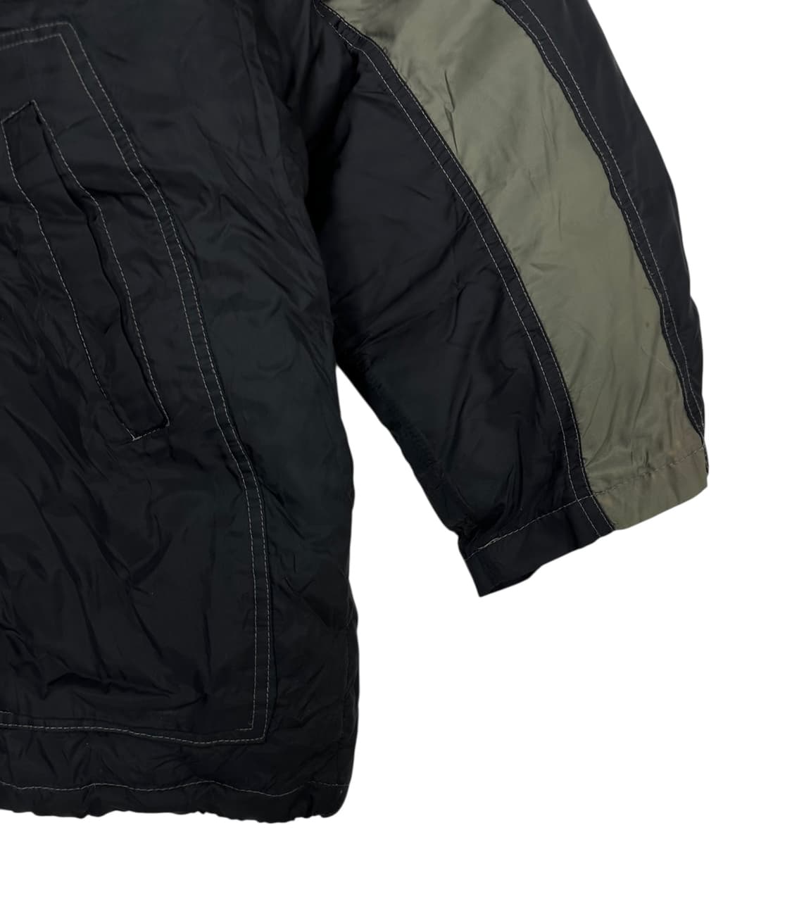 90년대 나이키 덕다운 점퍼 카키&블랙 (L~2XL) 상품이미지7