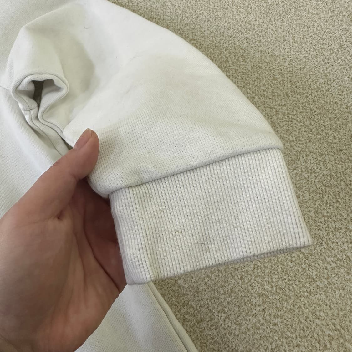 L 네셔널지오그래픽 화이트 맨투맨 0319D 상품이미지5