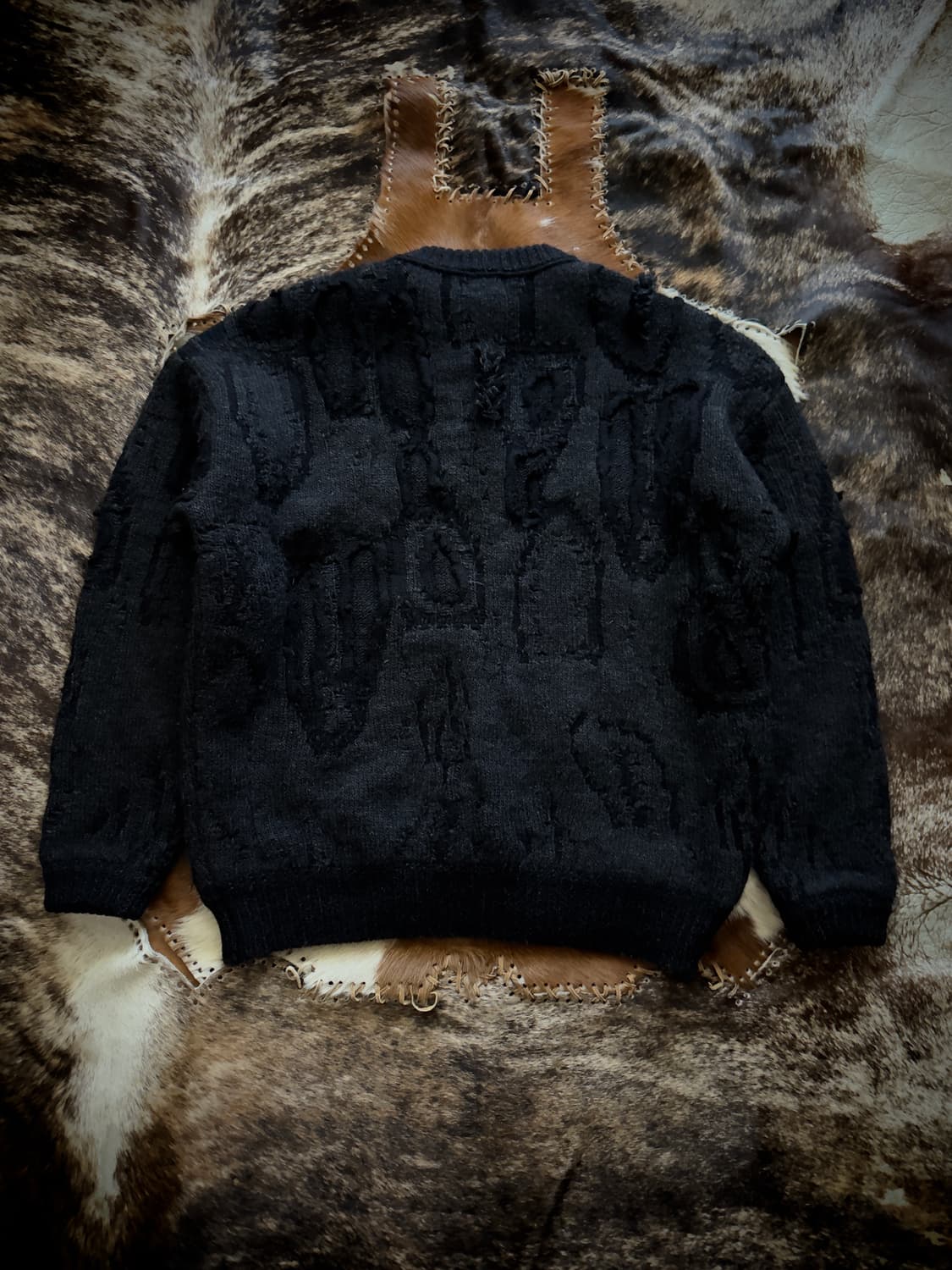 System Black distroid grunge knit 상품이미지2