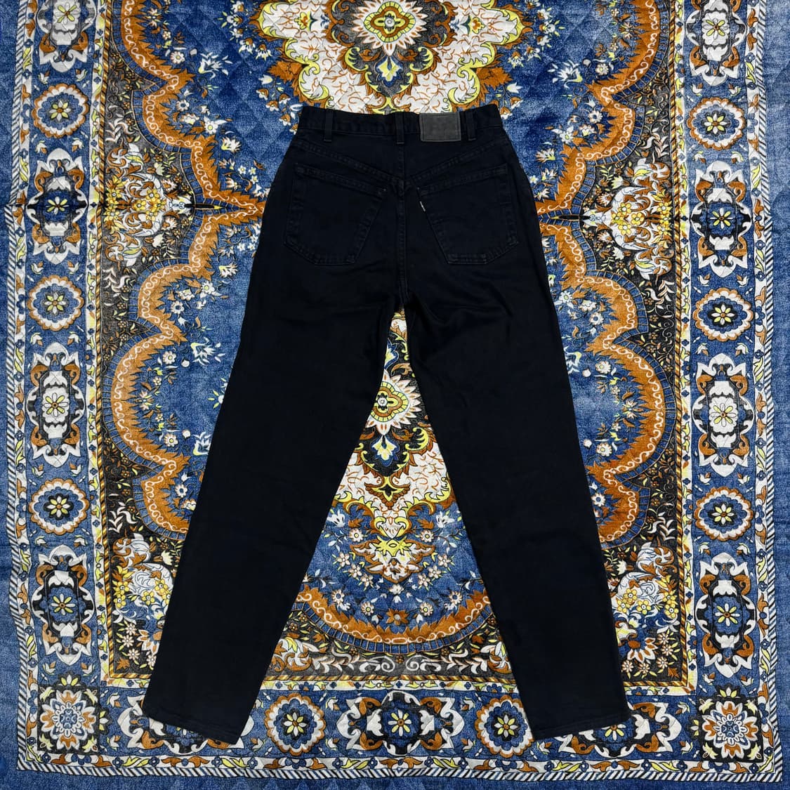 빈티지 90s USA 리바이스 실버탭 루즈 블랙 데님 팬츠 상품이미지2