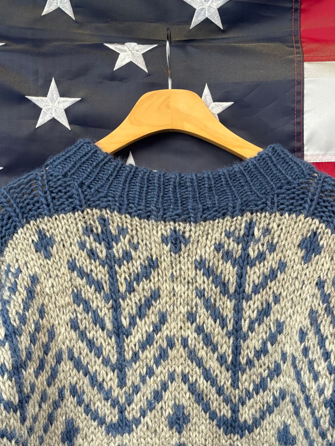 헤비 울 패턴니트 B168 상품이미지2