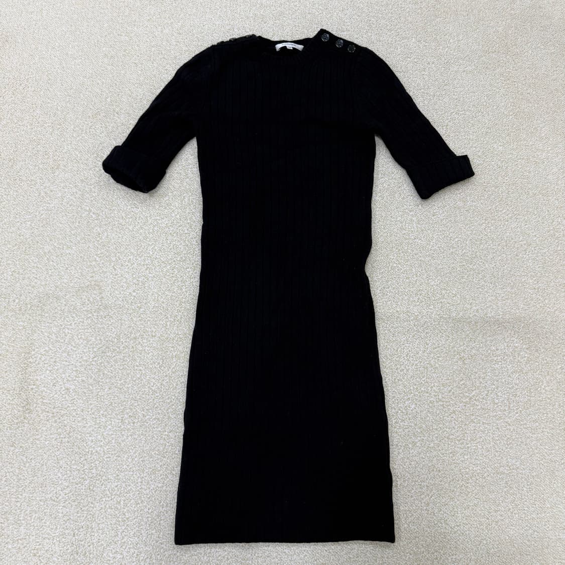 XS 까르뱅 여성 골지 울 니트 원피스 0129T1 상품이미지1