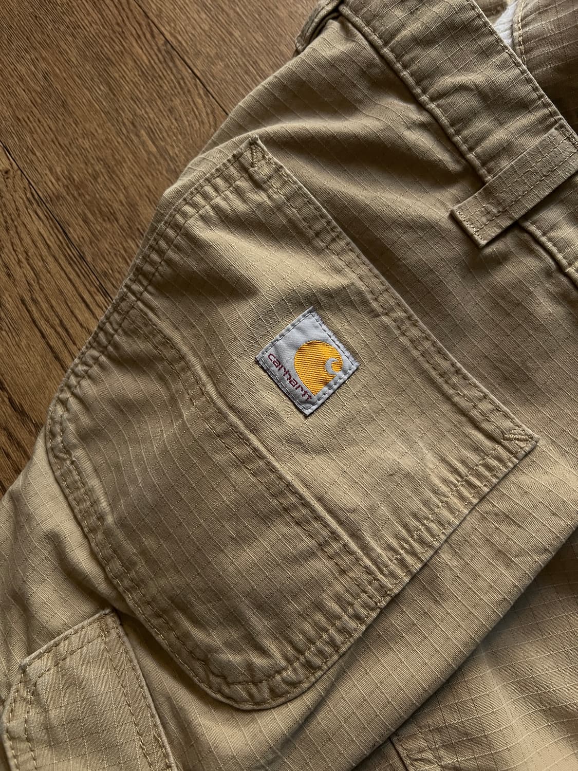 [33]칼하트 USA 베이지 립스탑 워크 카고 팬츠 상품이미지7