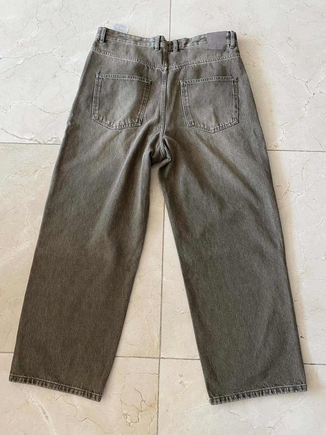 Zara 자라 와이드핏 배기 진 카키 리바이스 상품이미지7