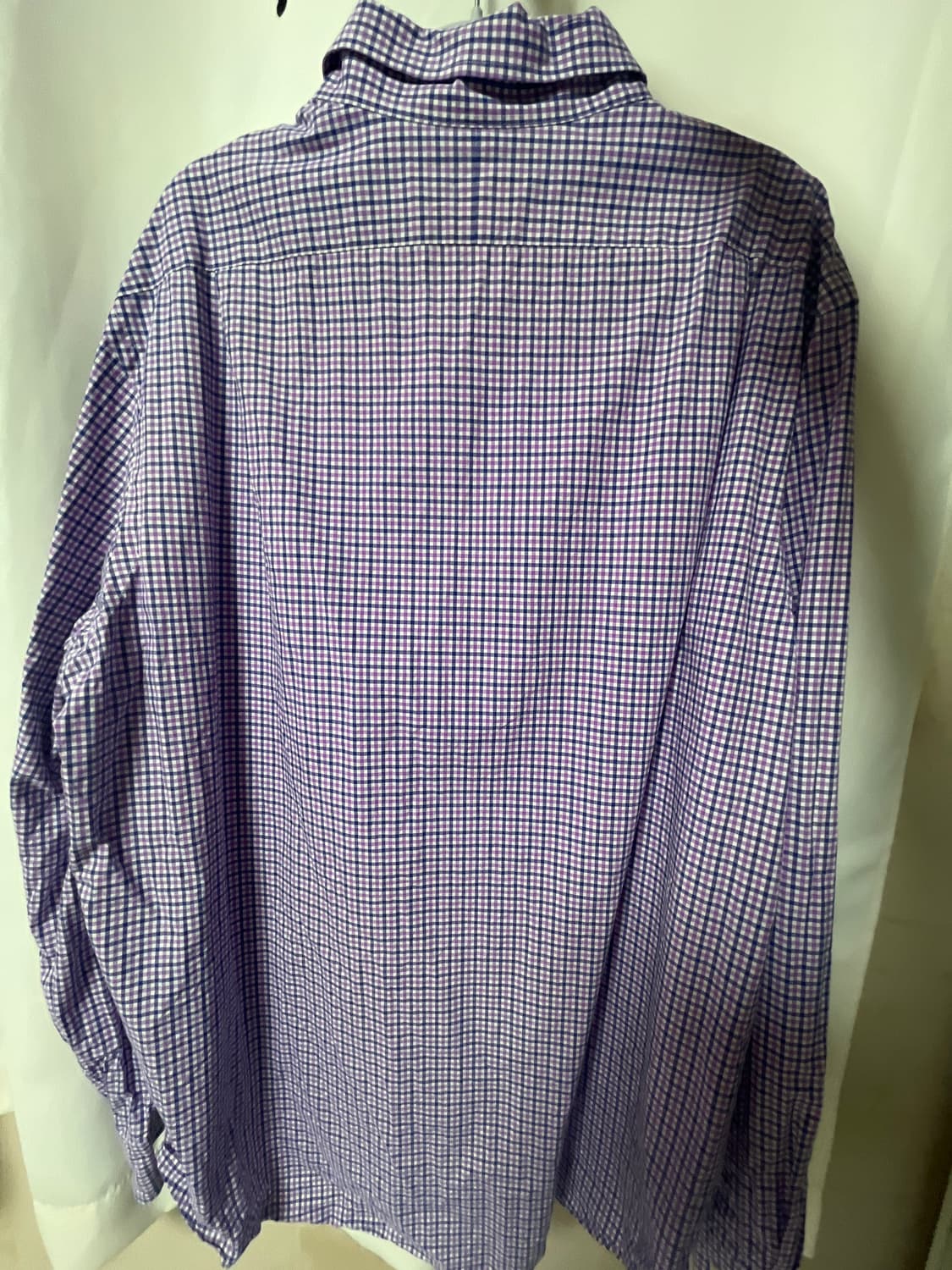 폴로 퍼플 깅엄 코튼 포니그린 셔츠 상품이미지2