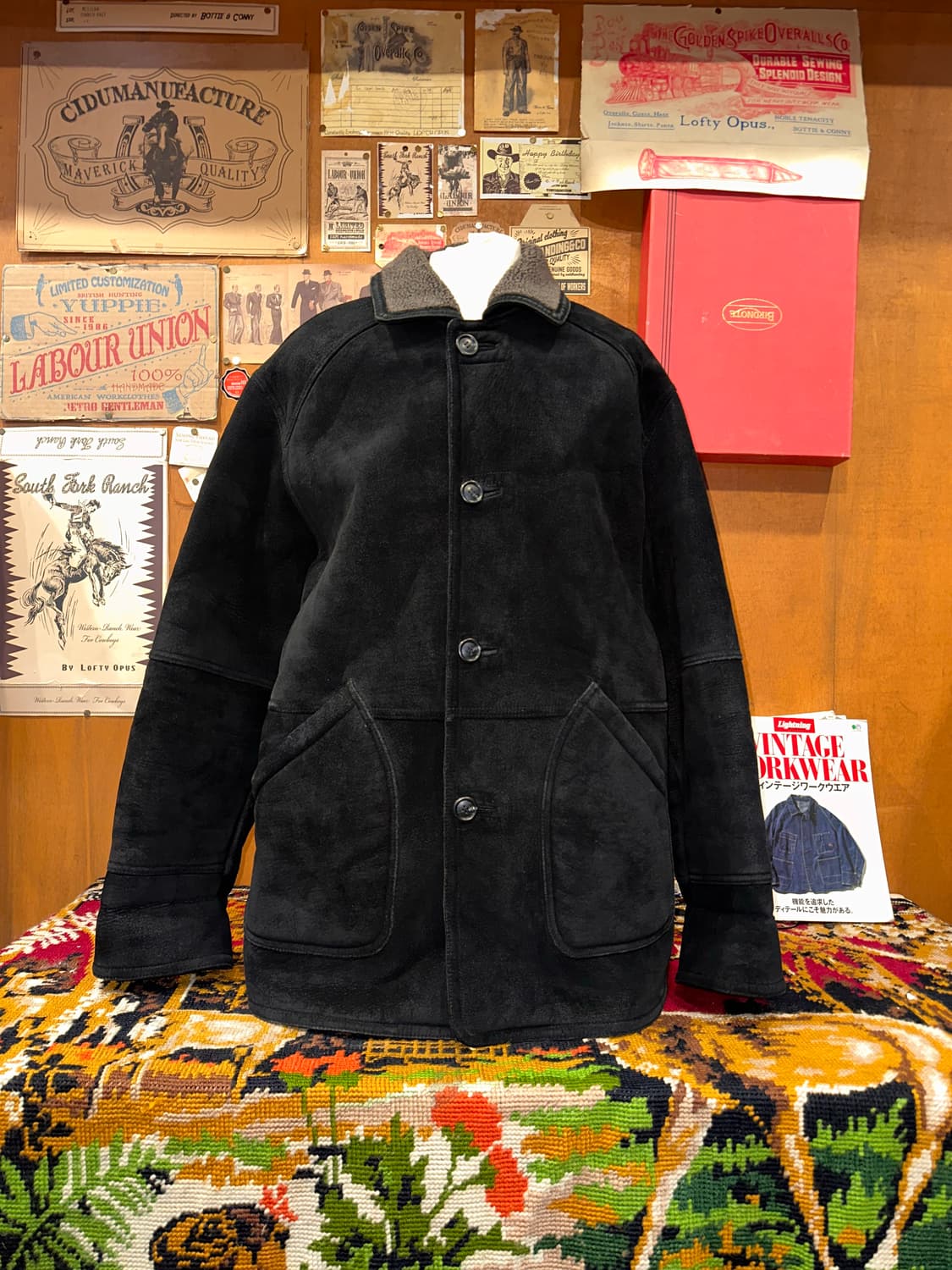 ( XL-2XL ) 세무자켓 가죽자켓 레더자켓 워크웨어 아메카지 상품이미지3