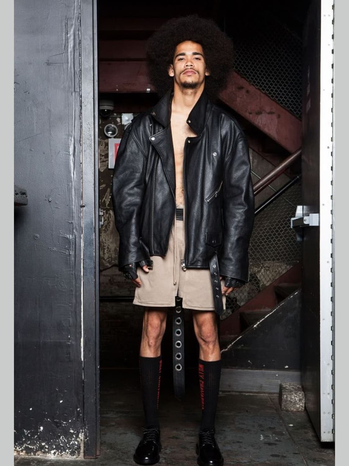 윌리 차바리아 오버사이즈 라이더 자켓 상품이미지5