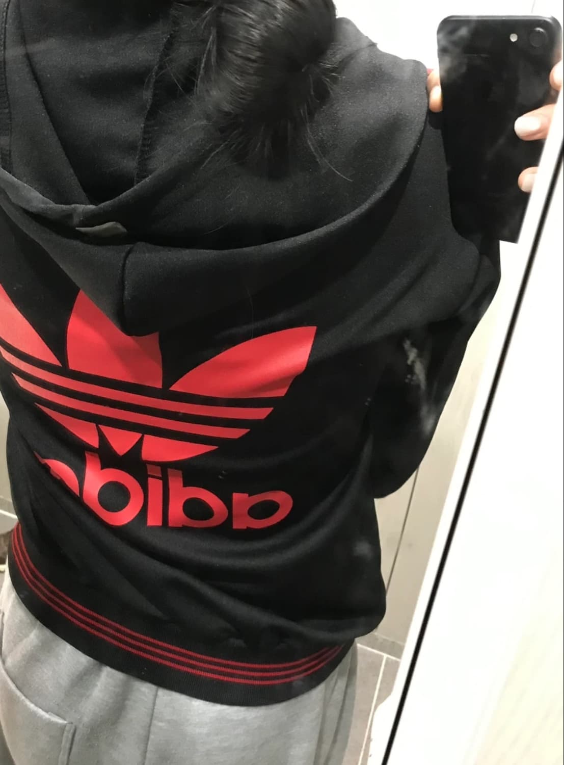 아디다스 후드집업 블랙/레드 m 상품이미지2