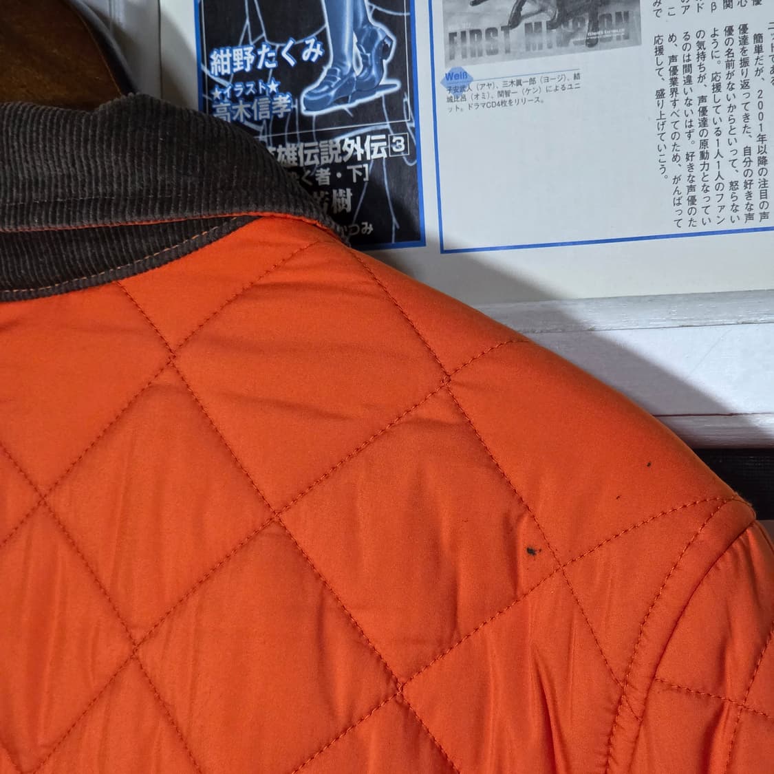 폴로 오렌지 카키 코듀로이 누빔 경량 자켓 상품이미지7