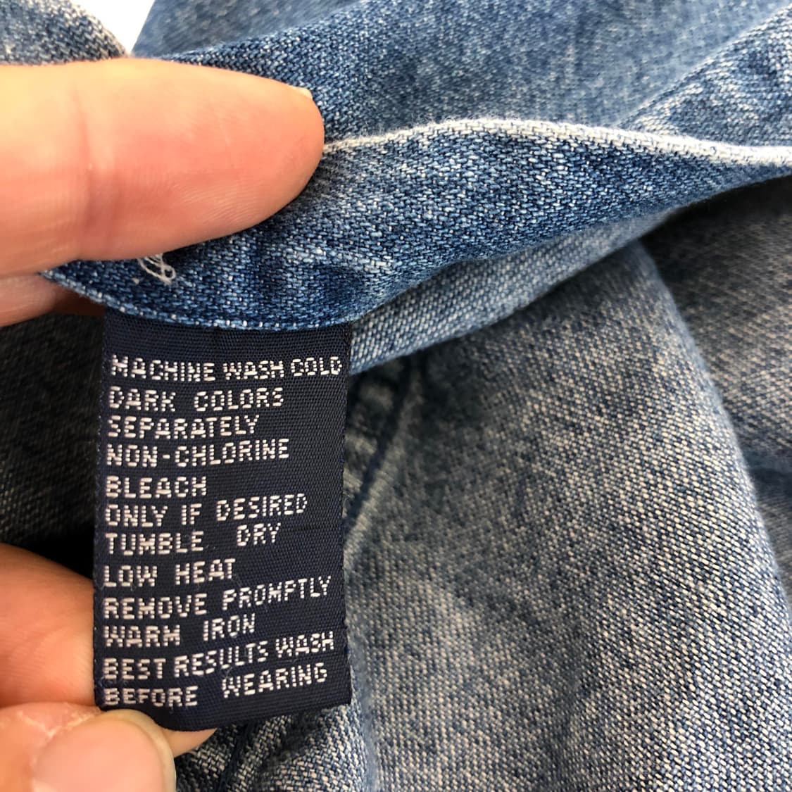 90s 챕스 랄프로렌 오버데님셔츠 L 100-105 상품이미지6