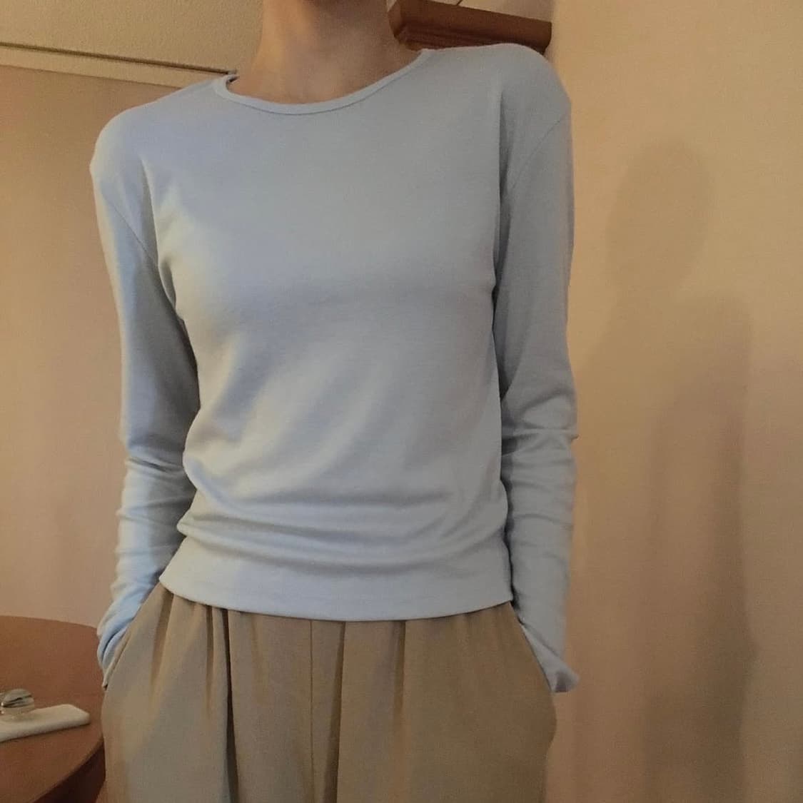 매니매니모드 BOL 스카이블루 티 상품이미지4