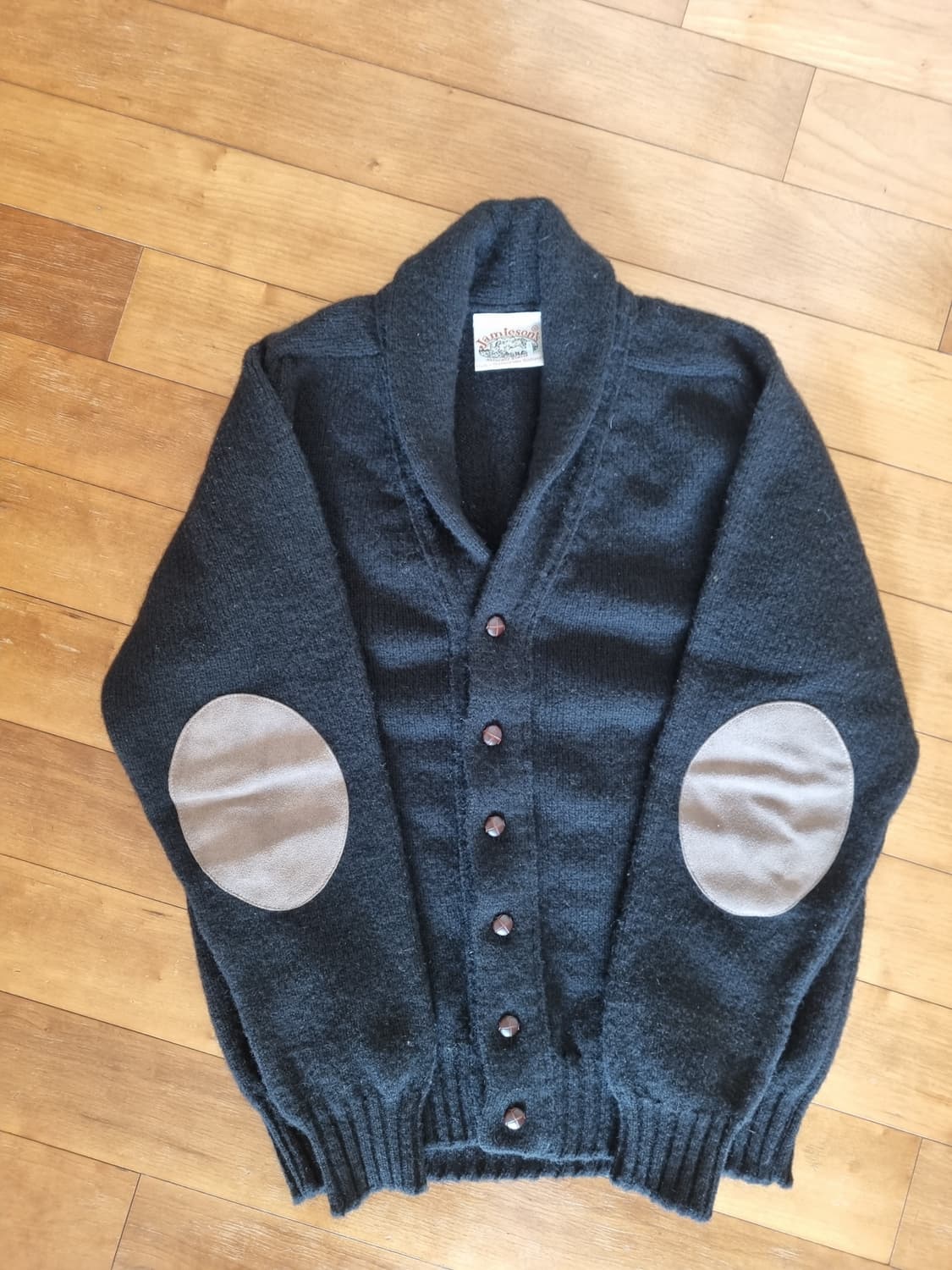 jamieson 제이미슨스 엘보우패치 가디건 M사이즈 상품이미지1