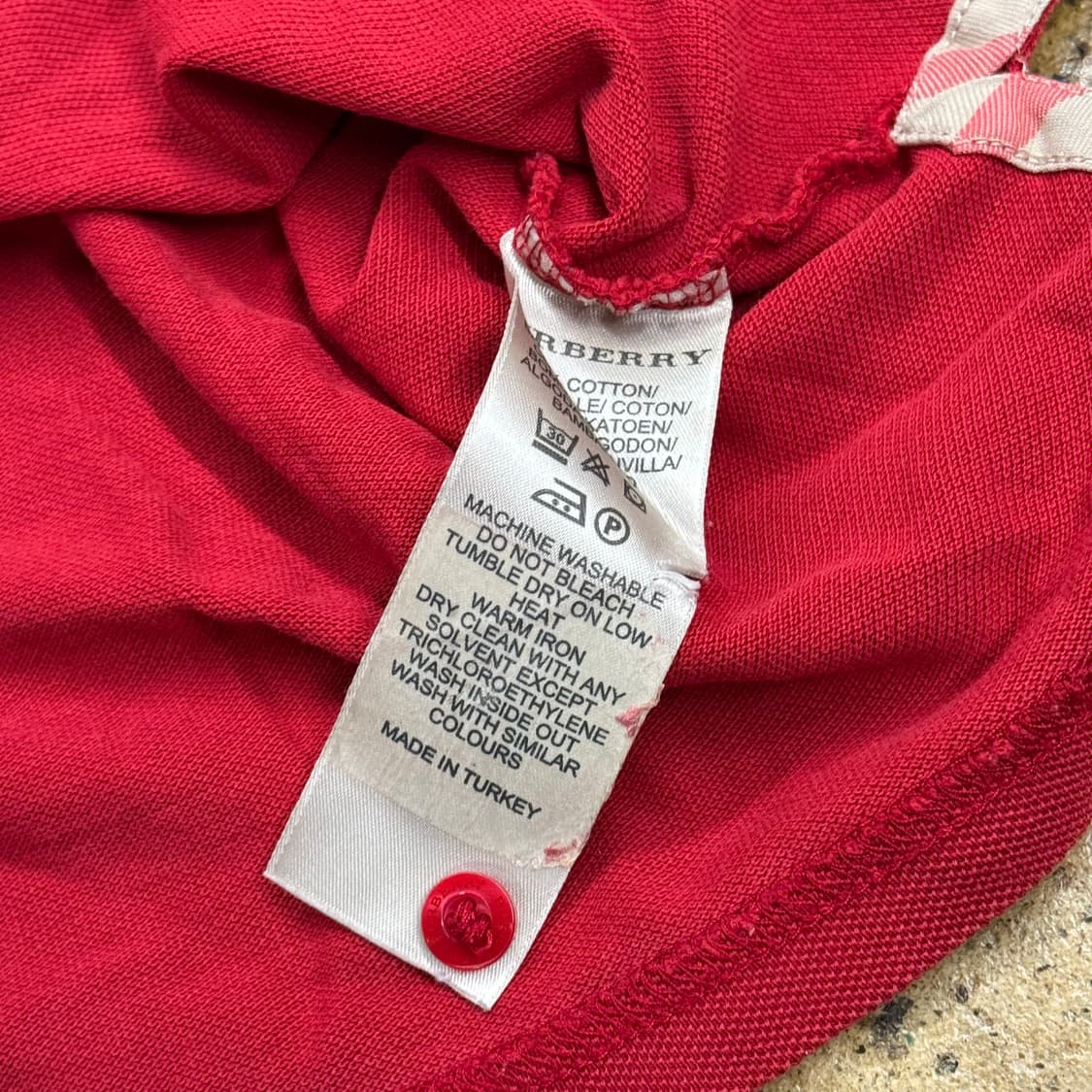 [정품/L] 버버리 브릿 긴팔 카라넥 티셔츠 b10 상품이미지6