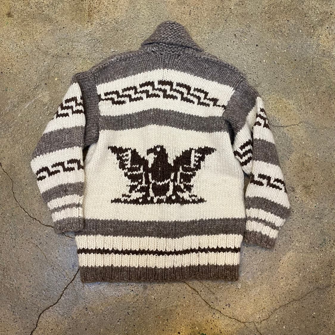 90s USA 빈티지 헤비니트 코위찬 아우터 상품이미지3