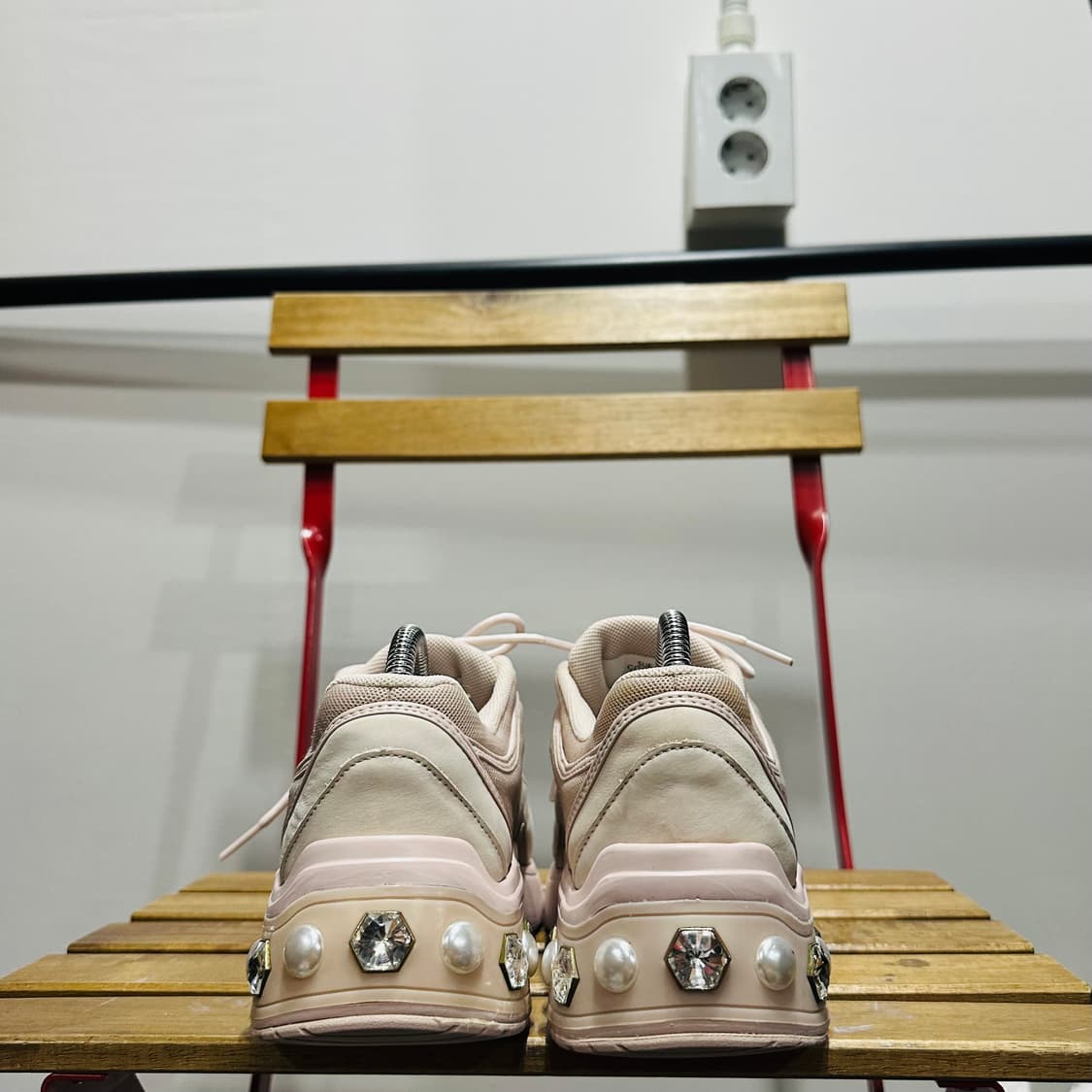 230) 슈콤마보니 운동화 여성 여자 신발 큐빅 장식 상품이미지4