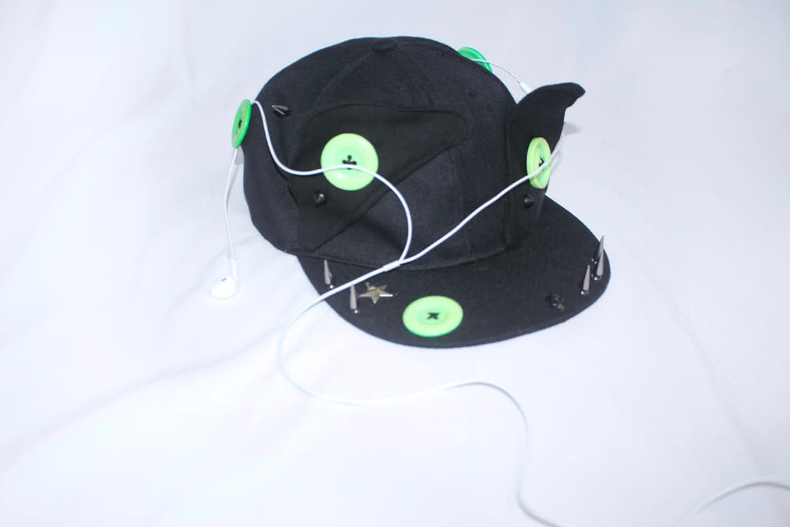 NEON-GREEN Cat-Ear spike snapback 상품이미지7