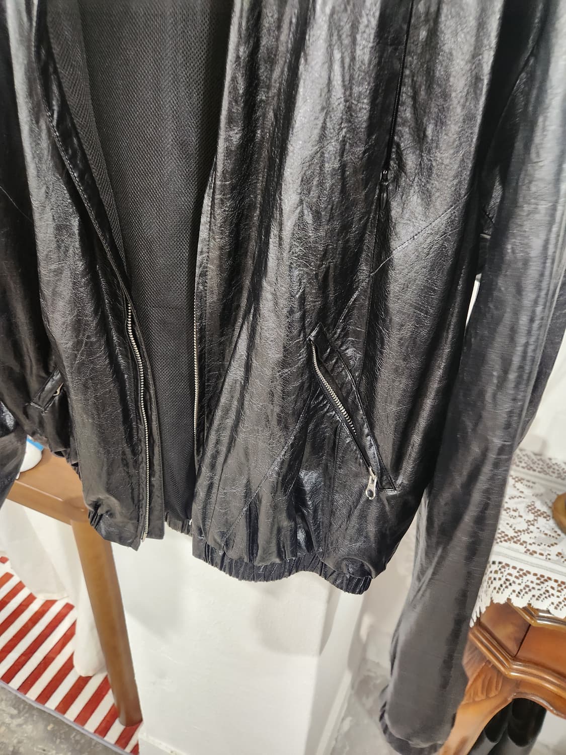 르마드 크롭 레더 자켓 (3size) 상품이미지5