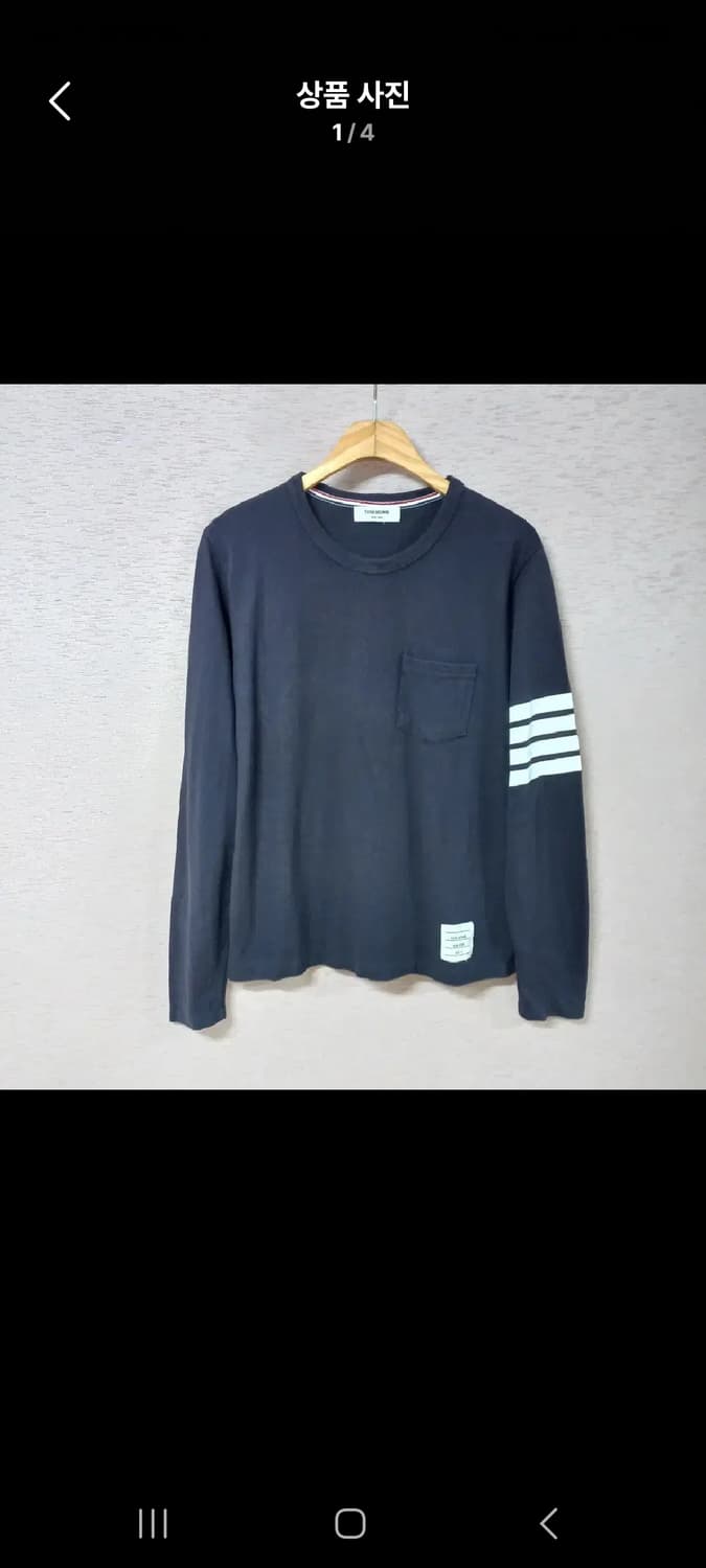 남성4바롱슬리브긴팔티.    2size 상품이미지1