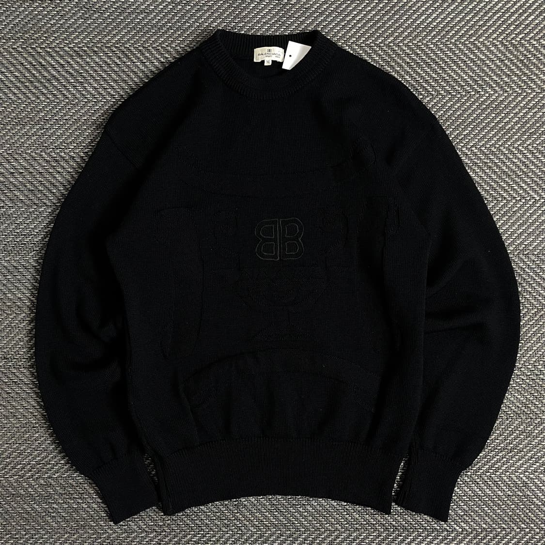 90s 발렌시아가 아카이브 빅로고 미니멀 니트y 2872 상품이미지2