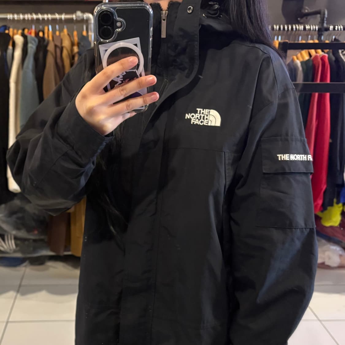 노스페이스 포켓 블랙 프리자켓 상품이미지2