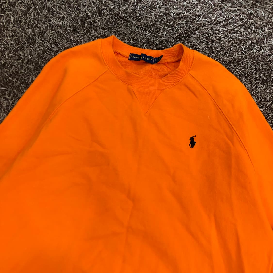 폴로 랄프로렌 오렌지 맨투맨 티셔츠 상품이미지2
