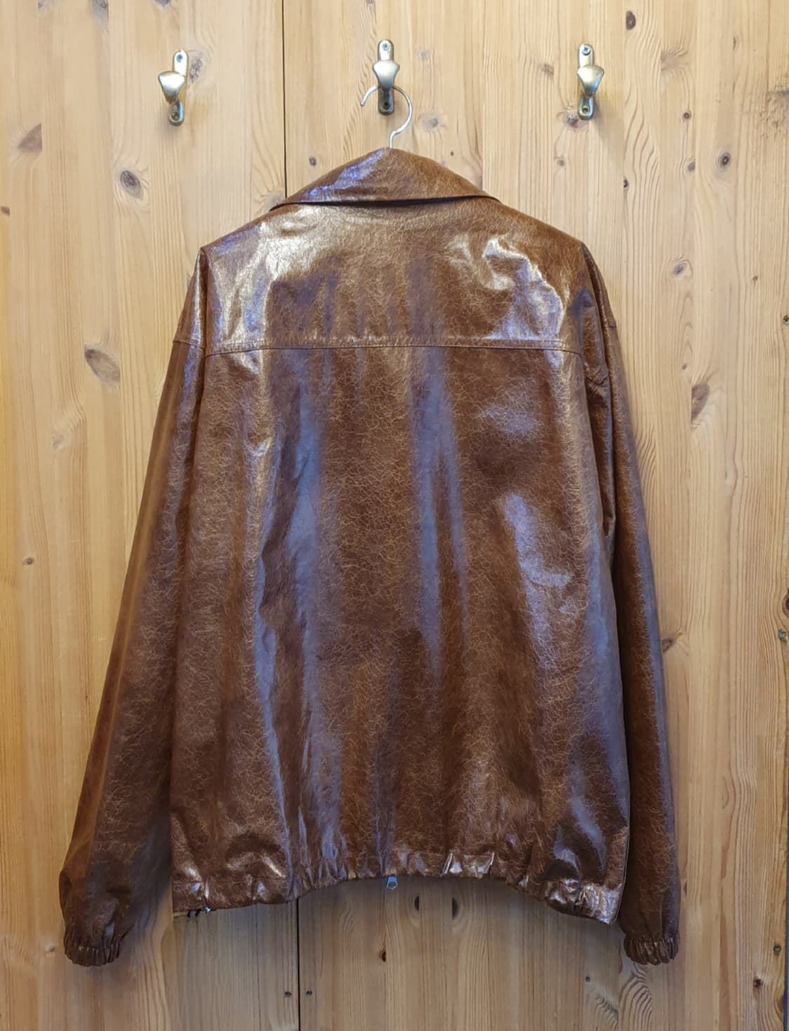 110.GATHER 페이크레더 크랙점퍼 상품이미지2