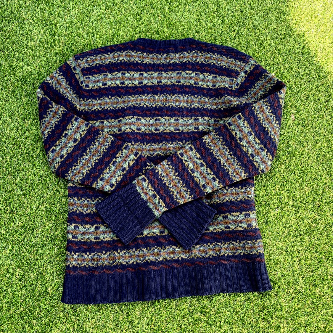 90)폴로 랄프로렌 00s 페어아일 울 니트 상품이미지2