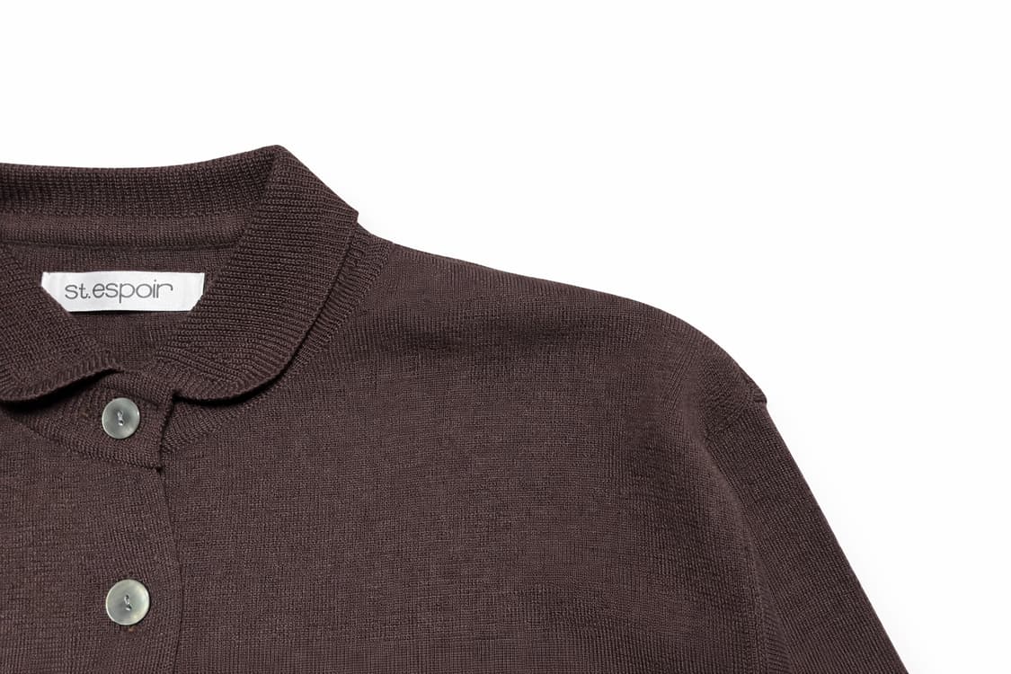 JPN 일본 빈티지 y2k 모리걸 루즈핏 브라운 버건디 니트 셔츠 가디건 상품이미지4