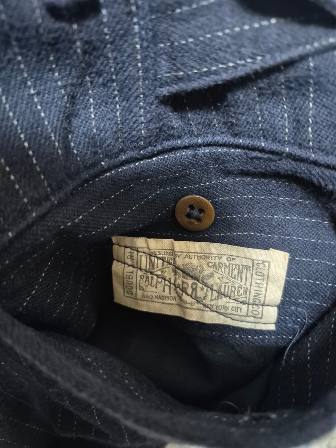 더블알엘 네이비 핀스트라이프 울 트루져 상품이미지8